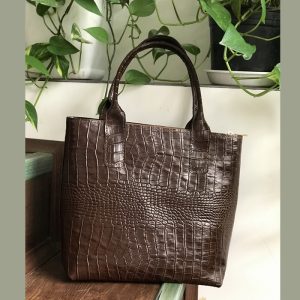 کیف دستی زنانه چرم طبیعی طرح روکو دست سوز R.J