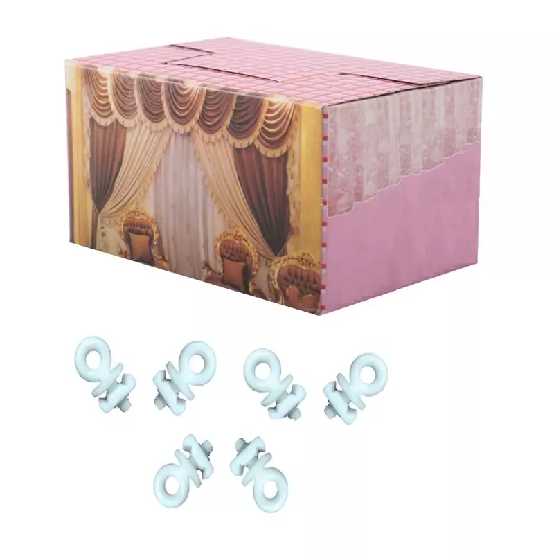 سربند چوب پرده پلاستیکی (12 جعبه 100 عددی)