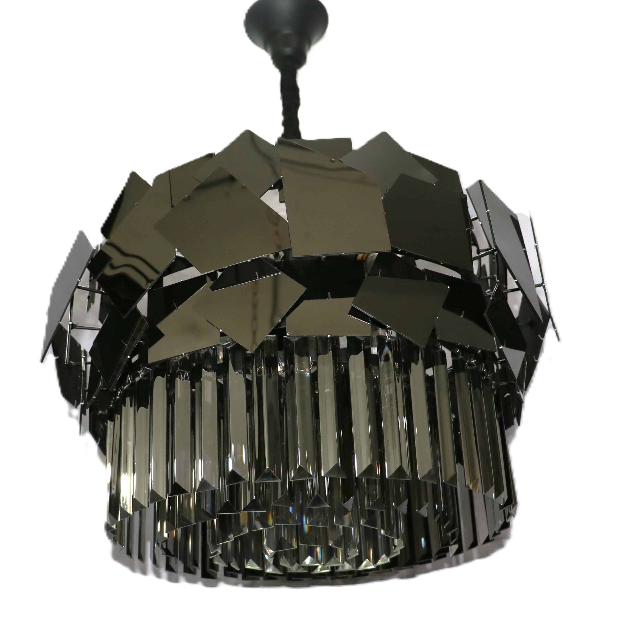 لوستر چهل تیکه 9شعله دودی ترنج