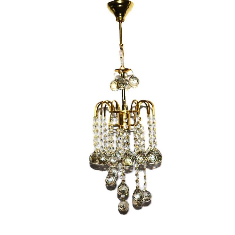 آویز تک شعله نیم پیچ طلایی برند ترنج