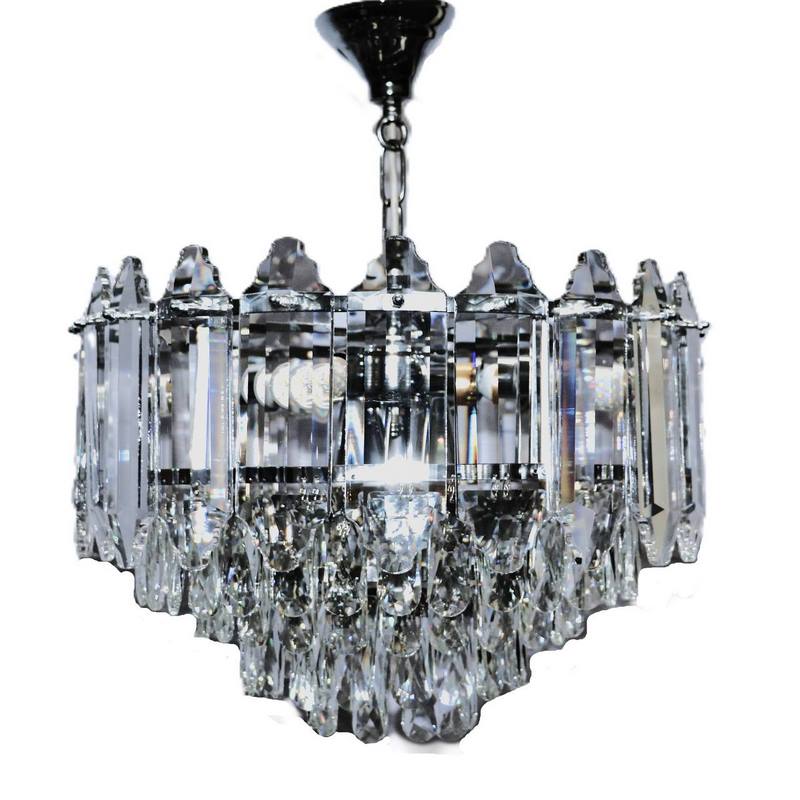 لوستر 8 شعله بلوط کرومی برند ترنج