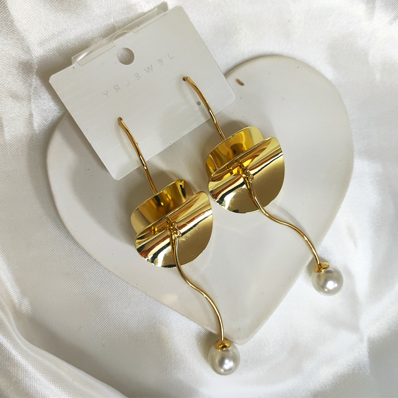 گوشواره آویز نیلوفری کد A-160