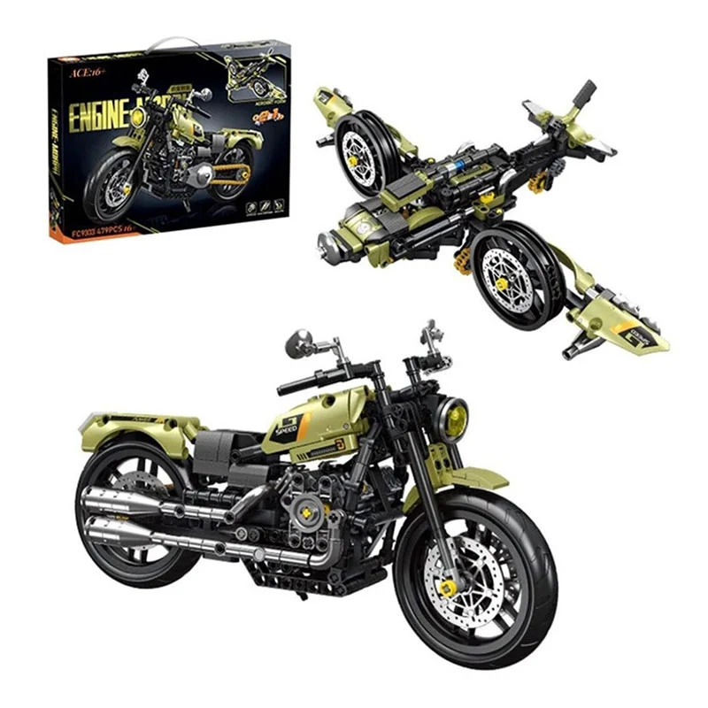 لگو موتور و هواپیما 2در1 اینجینی مورف LEGO Engine morph 2in1 Motorcycle مدل 9303